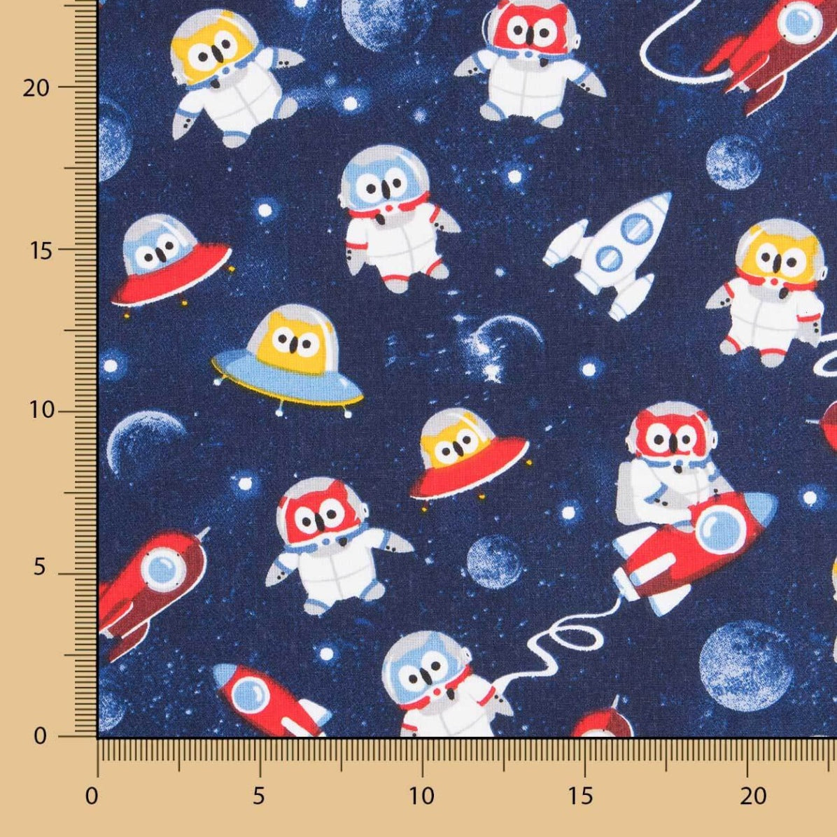 Oeko-Tex® Poplin Astronaut Owl - Ribes y Casals