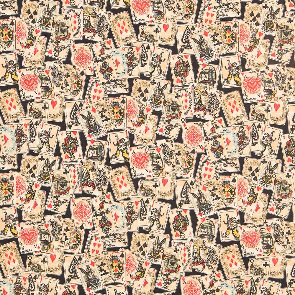 Oeko-Tex® Poplin Alice Wonderland Cards - Ribes y Casals