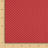 Red Casteller Poplin with White Polka Dots - Ribes y Casals