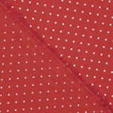 Red Casteller Poplin with White Polka Dots - Ribes y Casals