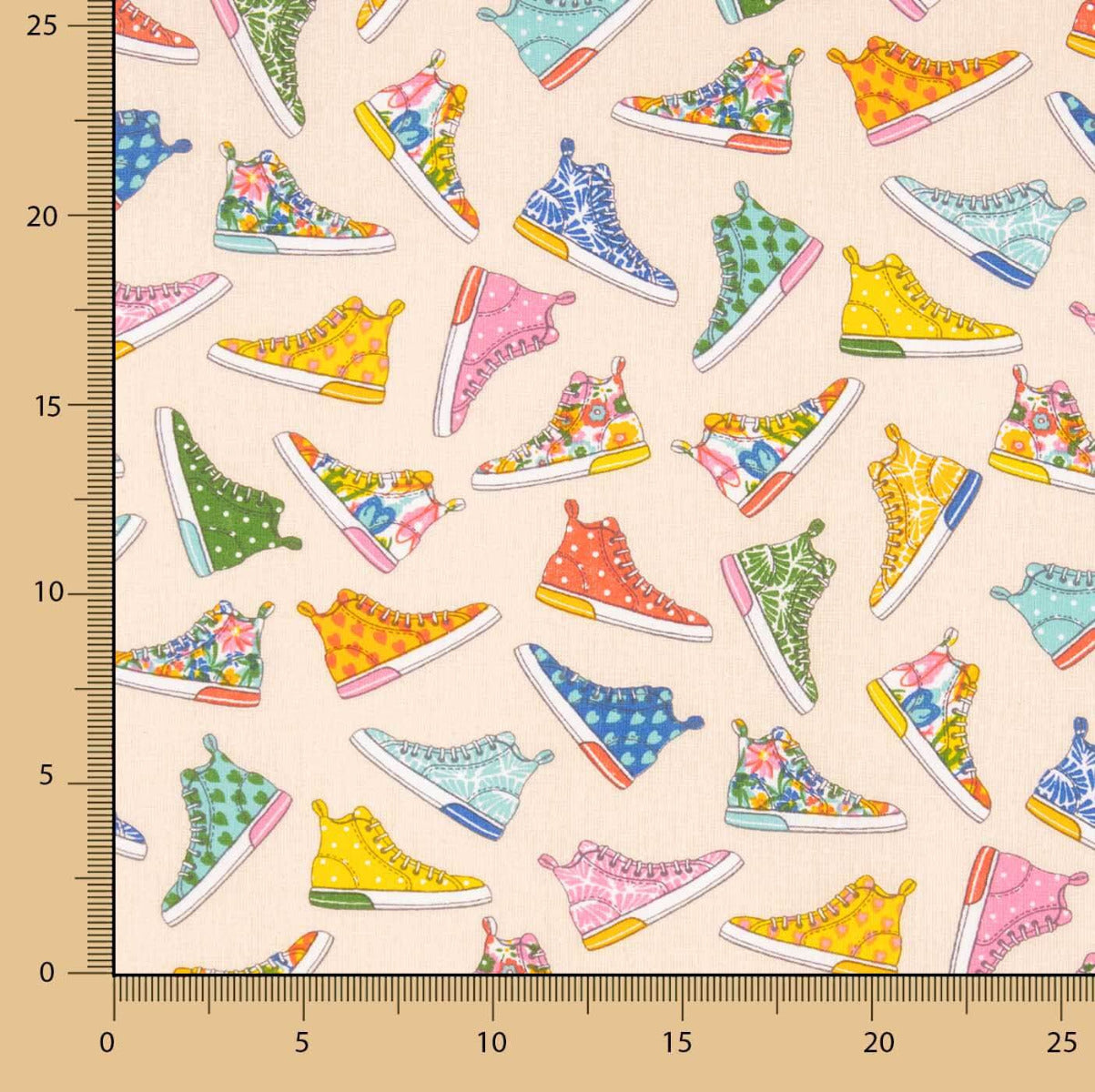 Baskets Printed Cotton Ecru - Ribes y Casals