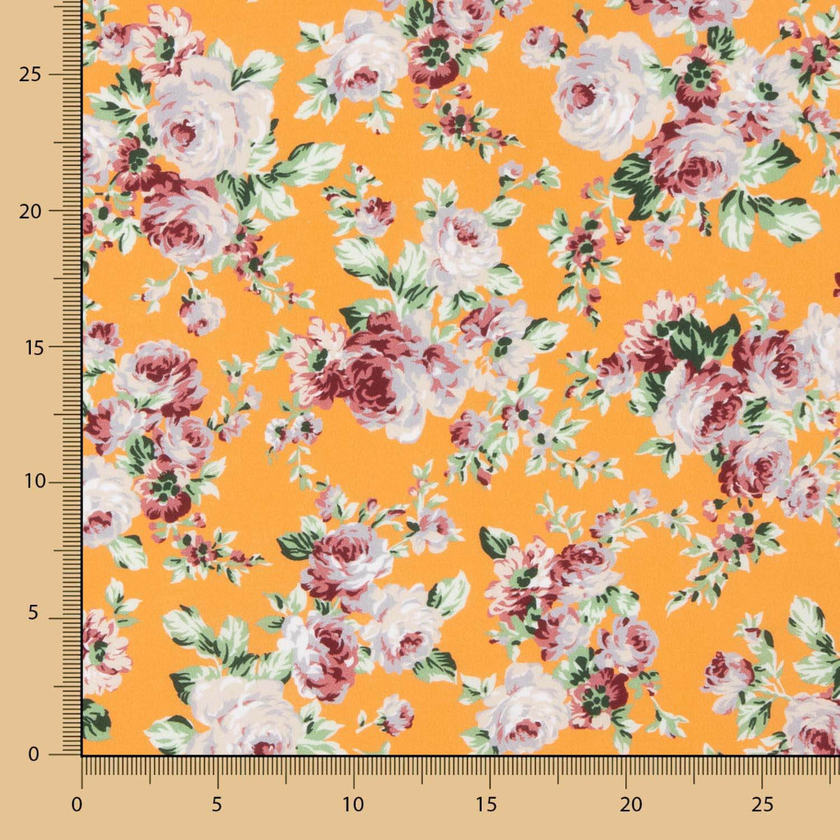 Retal Popelín Estampado Flamenca Cretona Amarillo Huevo 140x140 cm - Ribes y Casals