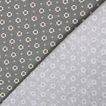 Poplin Vintage Flower Grey - Ribes y Casals