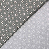 Poplin Vintage Flower Grey - Ribes y Casals