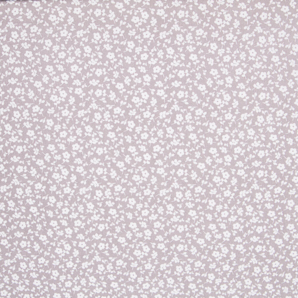 Poplin Flowers Grey - Ribes y Casals