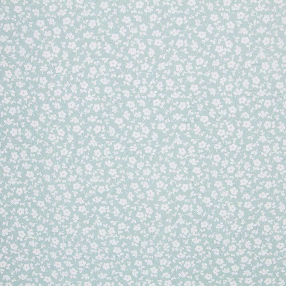 Poplin Flowers Green - Ribes y Casals