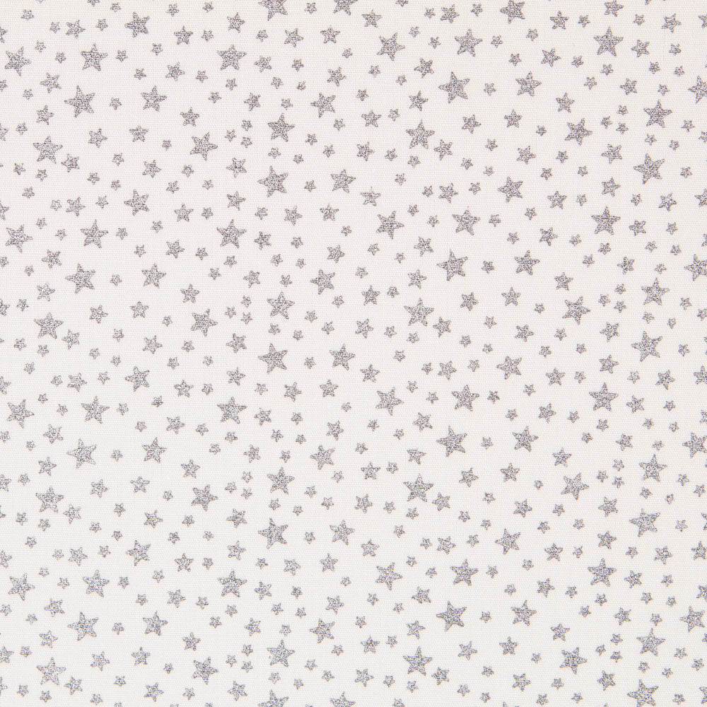 Galaxy Lurex Light Grey Poplin - Ribes y Casals