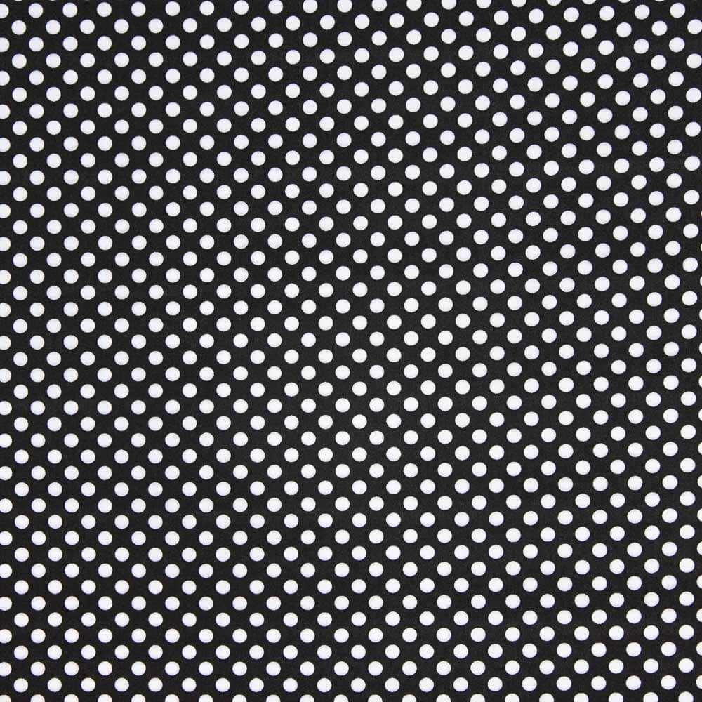 Flamenco Polka Dot Poplin Black Background - Ribes y Casals