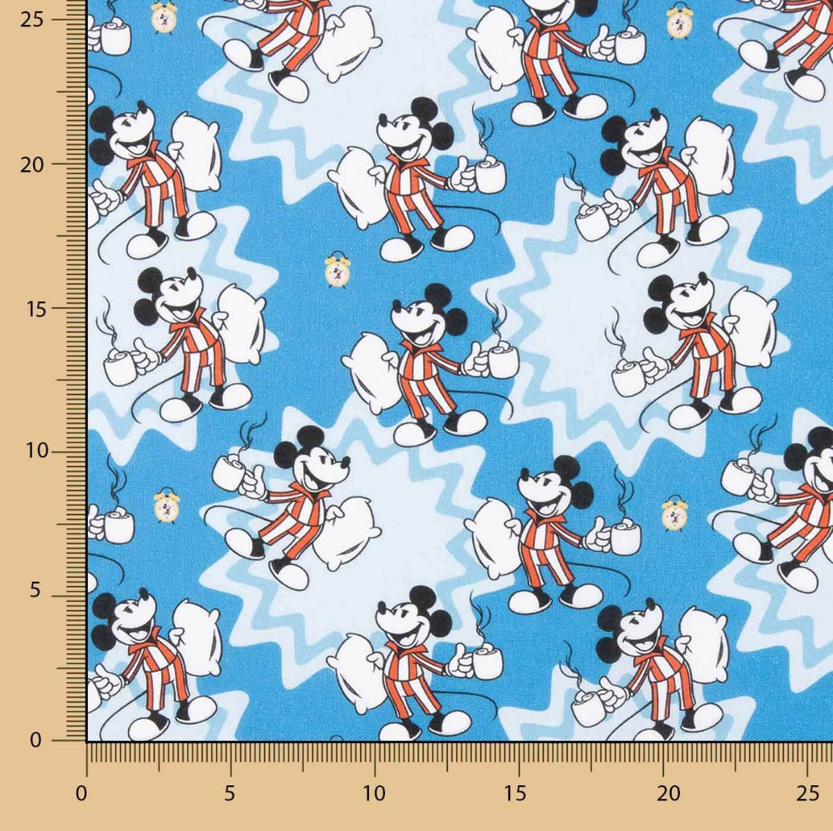 Popelín Cretona Mickey Pijama - Ribes y Casals