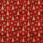 Popelín Navidad Abe-Estre Rojo - Ribes y Casals