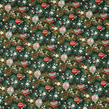 Poplin Christmas Balls Deco Green - Ribes y Casals