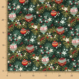 Poplin Christmas Balls Deco Green - Ribes y Casals
