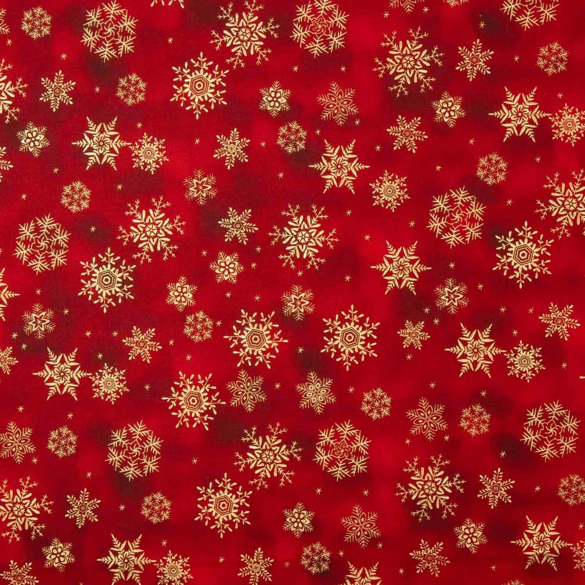 Christmas Poplin Star Red - Ribes y Casals
