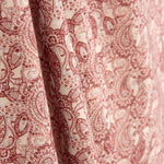 Terracotta Paisley Poplin - Ribes y Casals