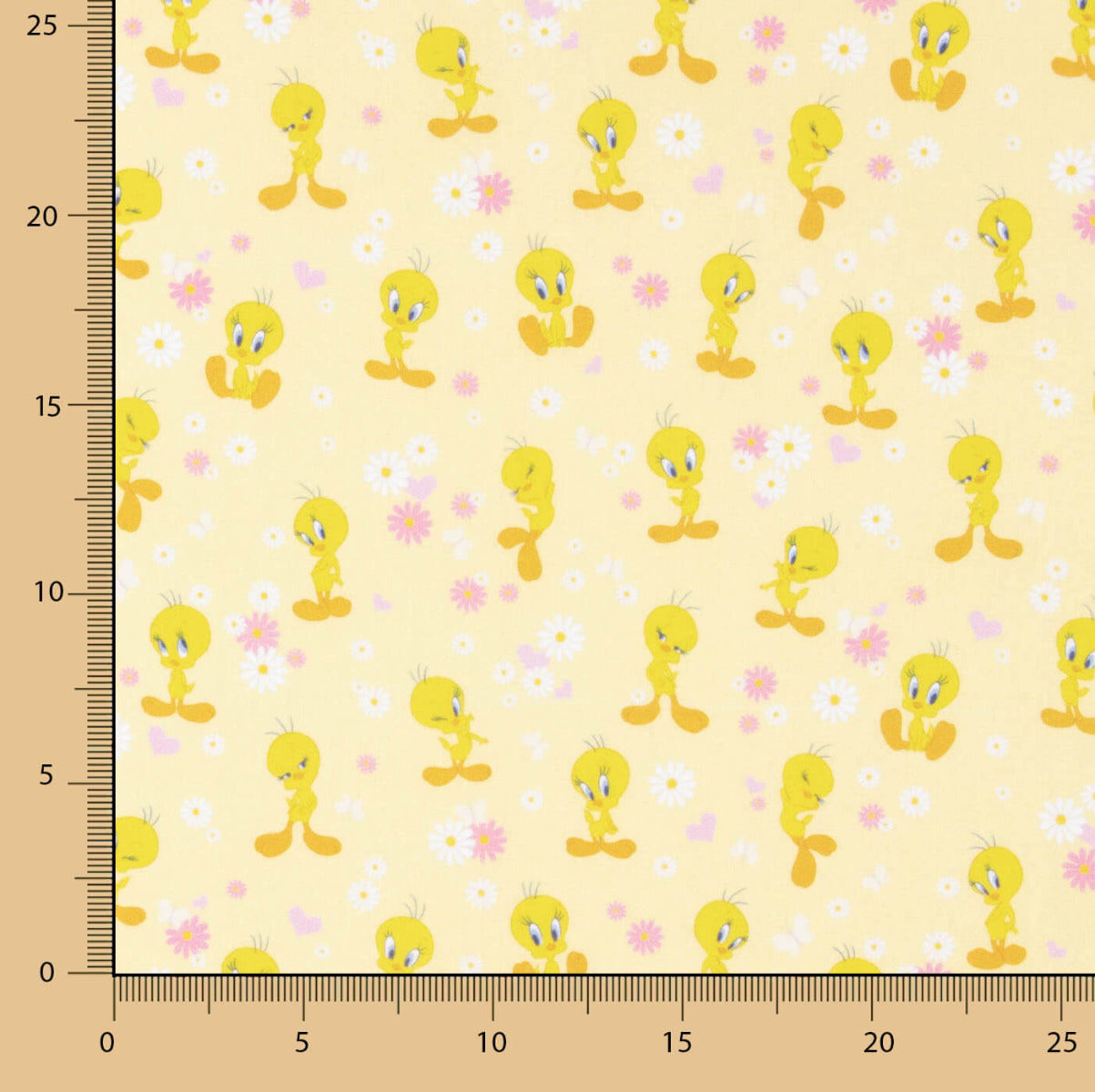Yellow Tweety Poplin - Ribes y Casals