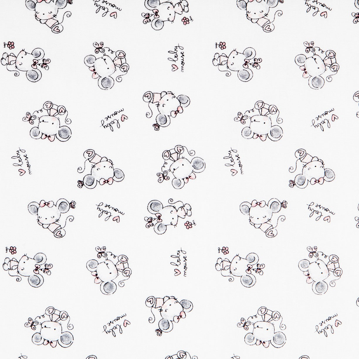 Poplin Cotton Baby Mouse - Ribes y Casals