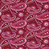 Fuchsia Paisley Cotton Poplin - Ribes y Casals