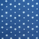 Cotton Poplin Stars Denim Blue - Ribes y Casals