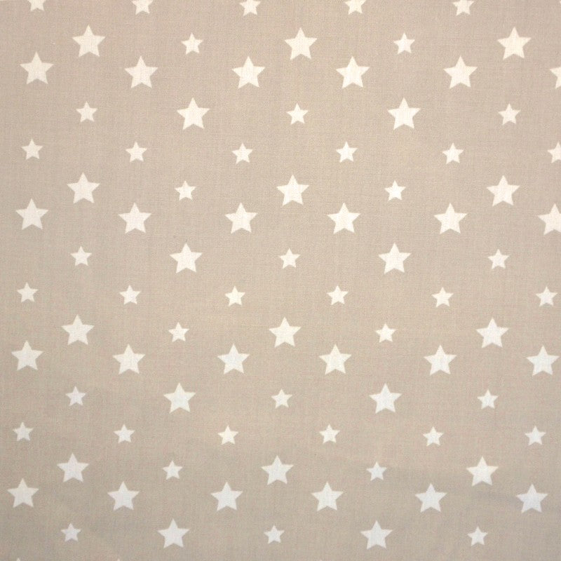 Cotton Poplin Stars Beige - Ribes y Casals