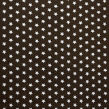 Cotton Poplin Stars Chocolate - Ribes y Casals