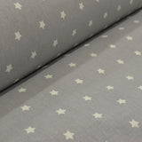 Cotton Poplin Stars Gray - Ribes y Casals