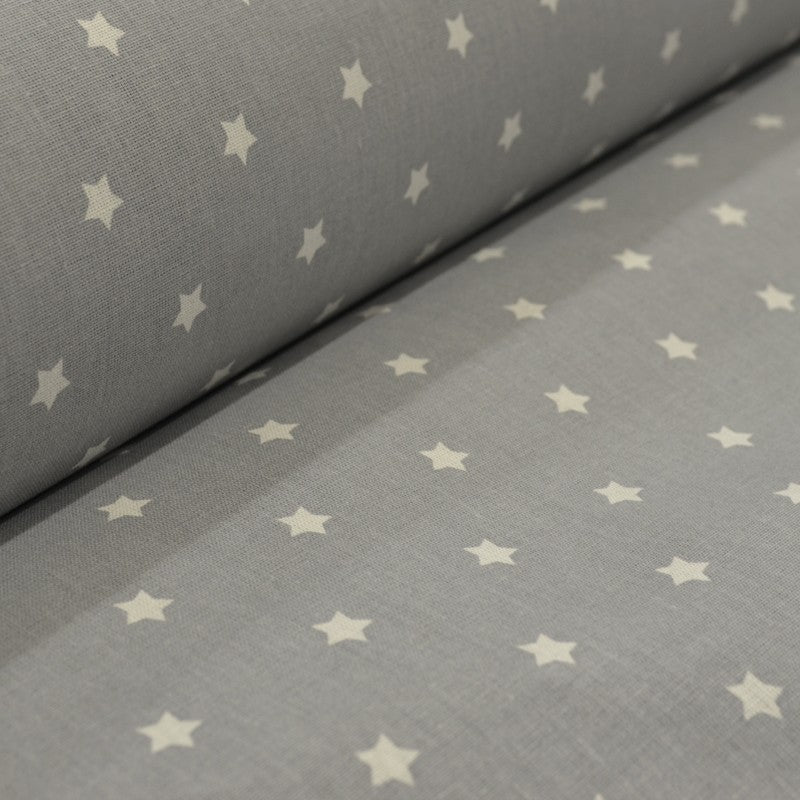 Cotton Poplin Stars Gray - Ribes y Casals
