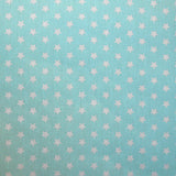 Cotton Poplin Stars Aqua - Ribes y Casals