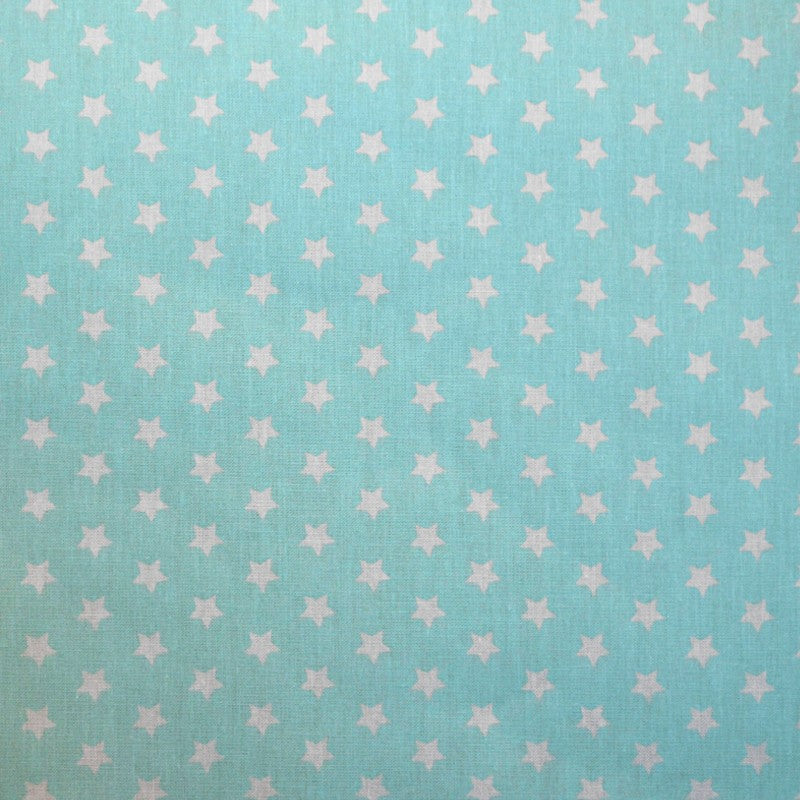Cotton Poplin Stars Aqua - Ribes y Casals