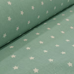 Cotton Poplin Stars Green - Ribes y Casals