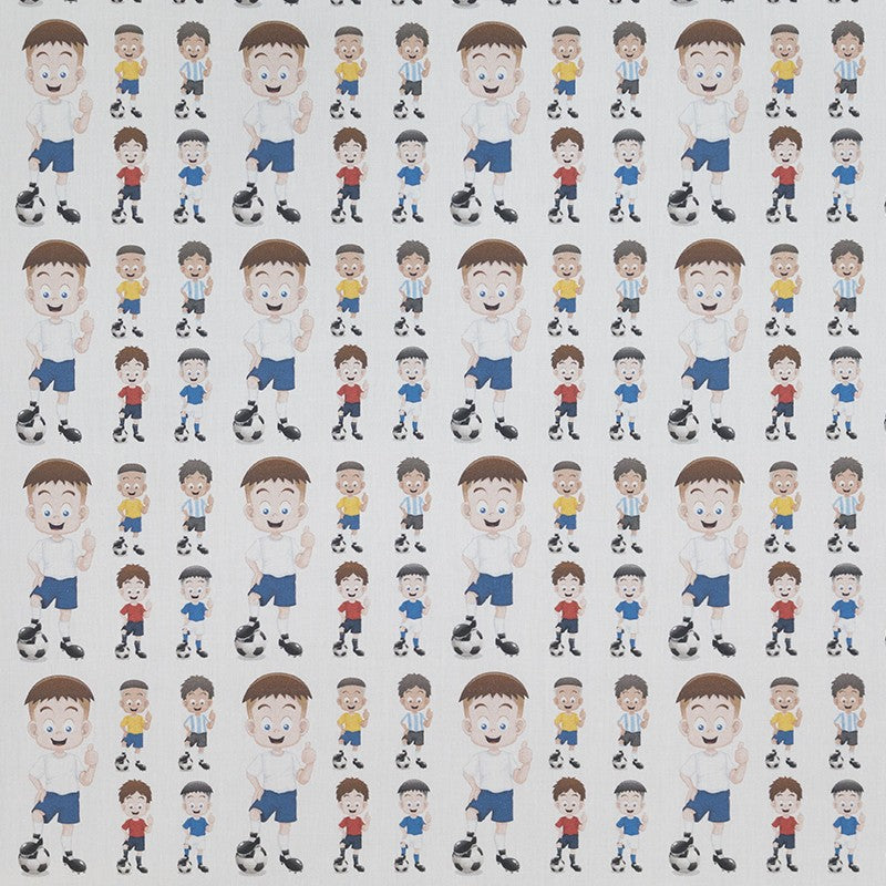 Cotton Kids Fabric Football Ecru - Ribes y Casals