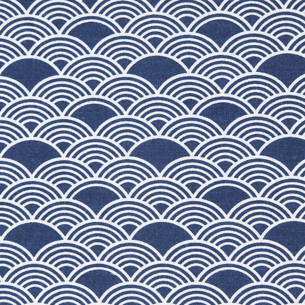 Blue Fans Cotton Poplin - Ribes y Casals