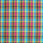 Madras Poplin Cotton Multicolor Blue - Ribes y Casals