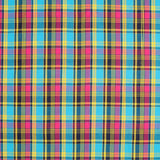 Madras Poplin Cotton Multicolor Blue - Ribes y Casals