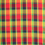 Madras Poplin Cotton Multicolor Garnet - Ribes y Casals