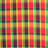 Madras Poplin Cotton Multicolor Garnet - Ribes y Casals