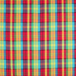 Madras Poplin Cotton Multicolored Fuchsia - Ribes y Casals