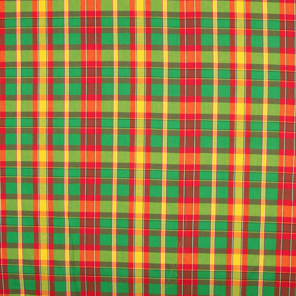 Madras Poplin Cotton Red - Ribes y Casals