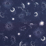 Poplin Cotton Cronos Blue Night - Ribes y Casals