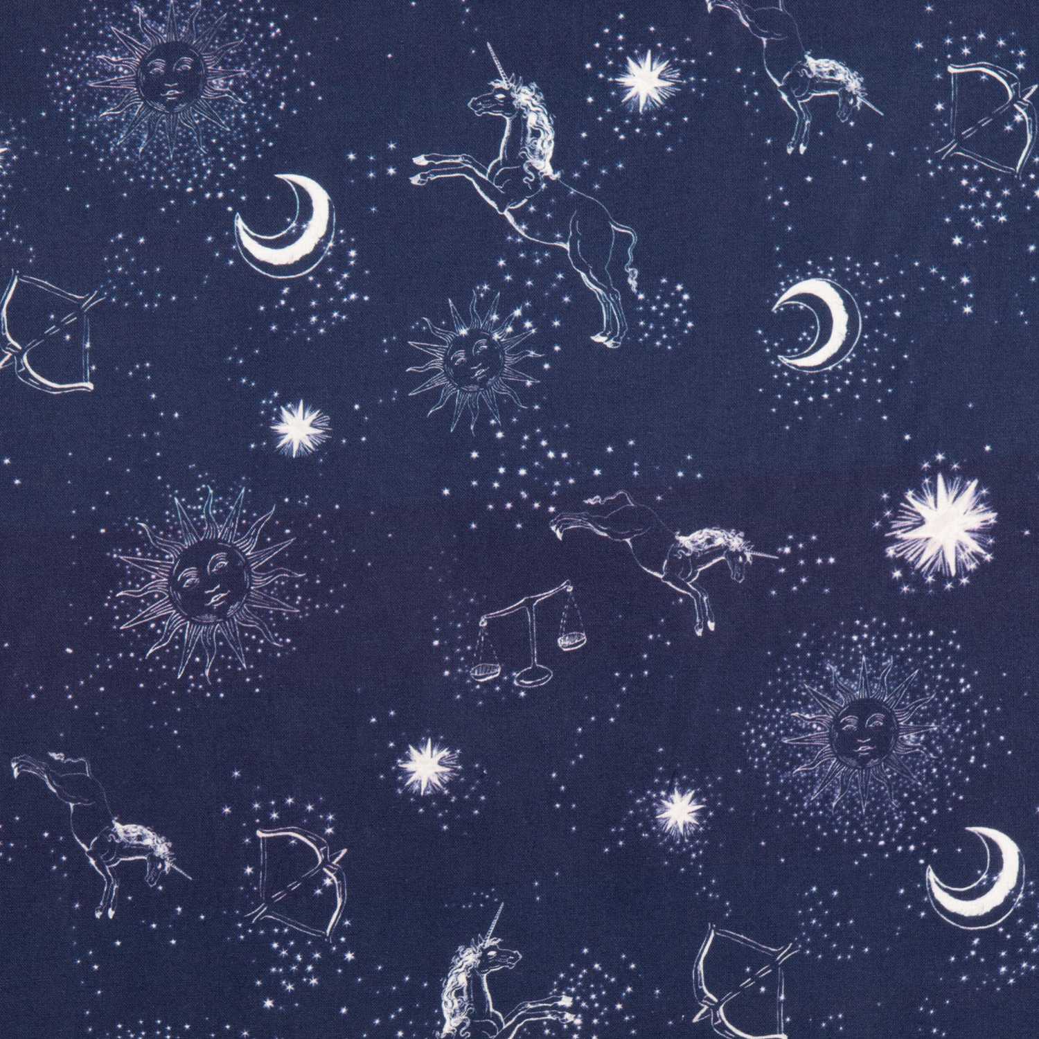 Poplin Cotton Cronos Blue Night - Ribes y Casals