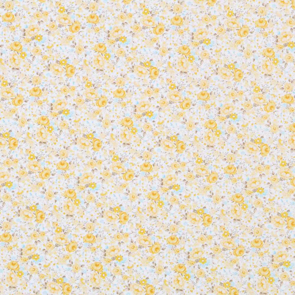 Yellow Cotton Poplin Cretonne - Ribes y Casals