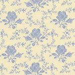 Cotton Poplin Beige Flowers - Ribes y Casals