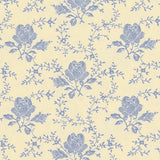 Cotton Poplin Beige Flowers - Ribes y Casals