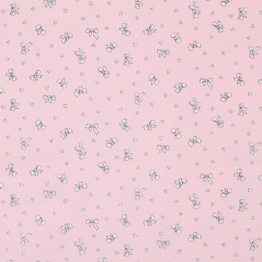 Cotton Poplin Laces Pink - Ribes y Casals