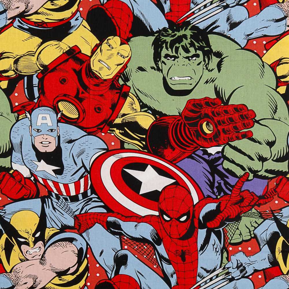 Cotton Poplin MARVEL Heroes - Ribes y Casals