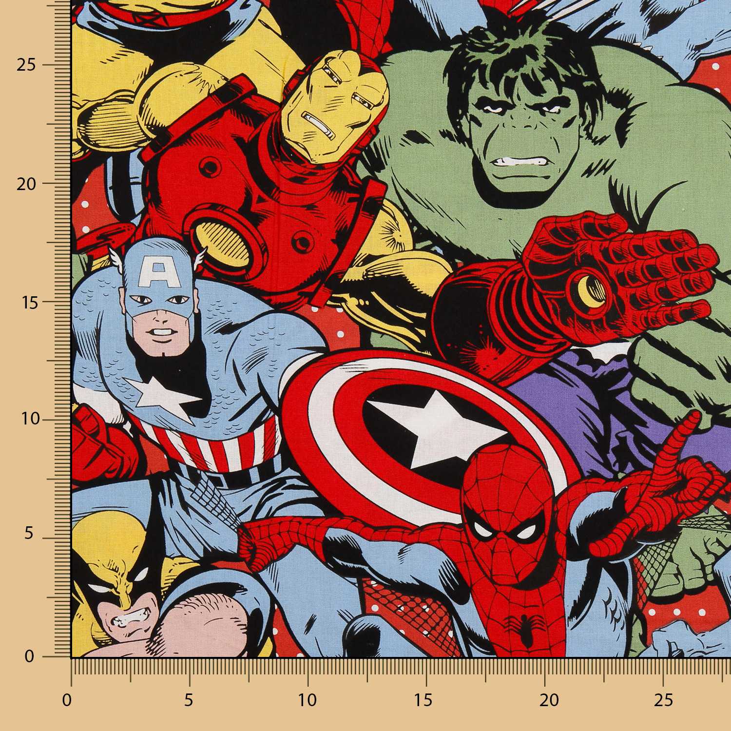 Cotton Poplin MARVEL Heroes - Ribes y Casals