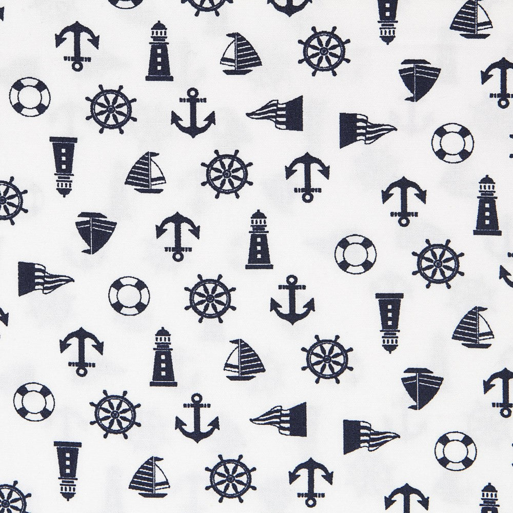 Navy Cotton Poplin - Ribes y Casals