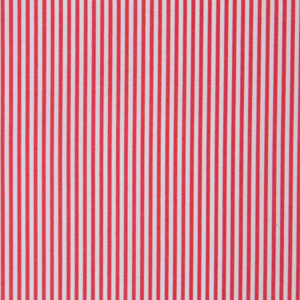Cotton Poplin Stripes Miniatures Coral - Ribes y Casals