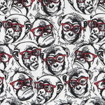 Cotton Poplin Little Monkeys - Ribes y Casals