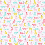 Organic Cotton Poplin Multicolor Cats - Ribes y Casals