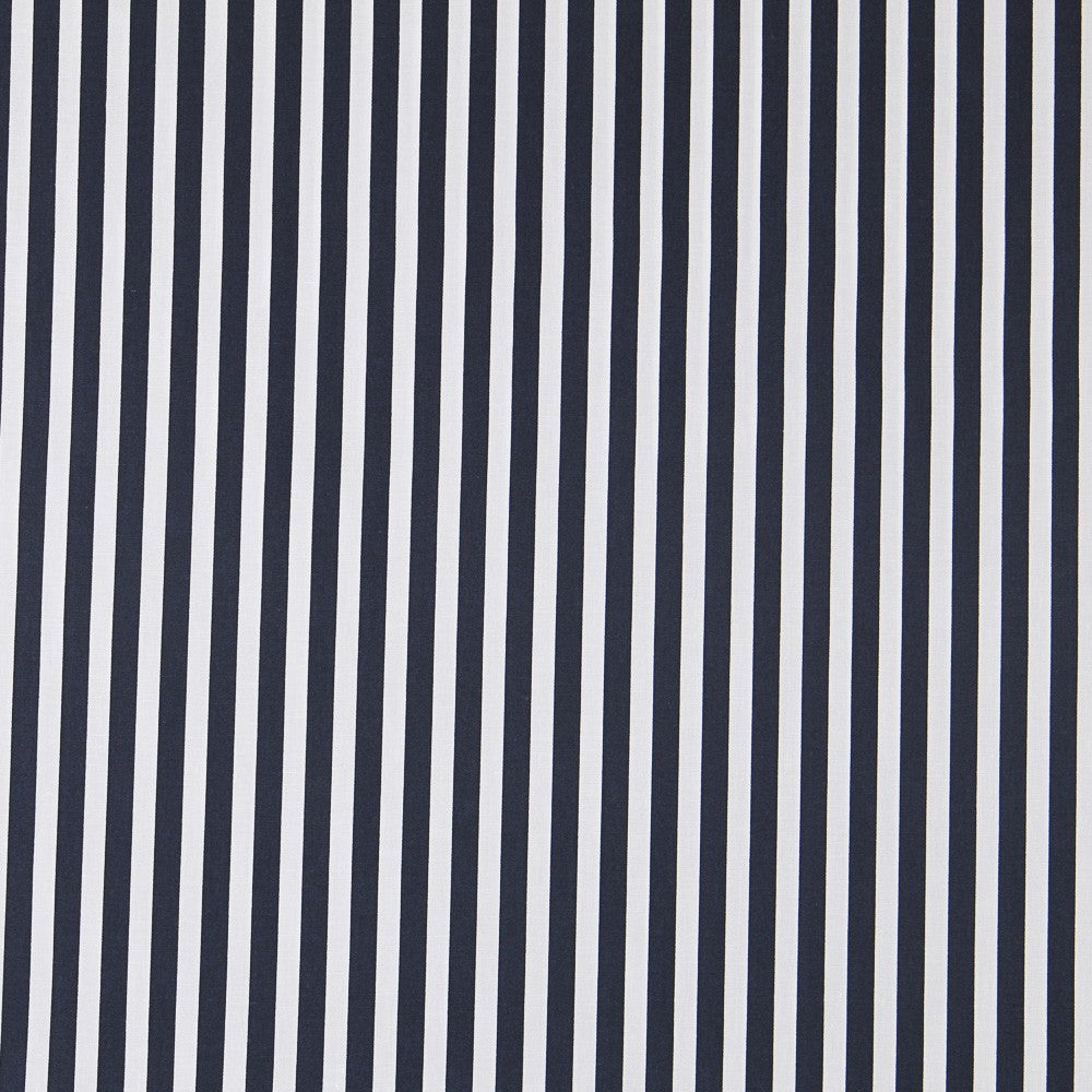 Cotton Poplin Navy Stripes - Ribes y Casals
